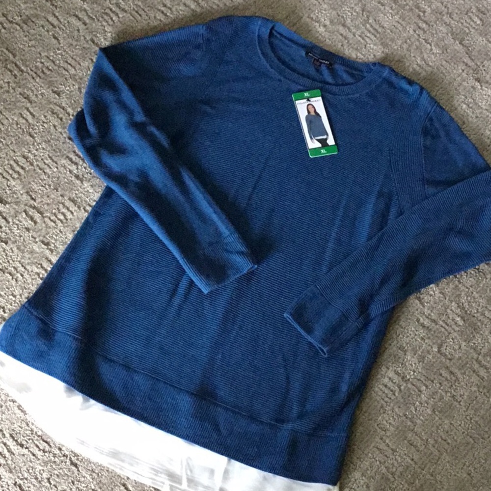Hilary Radley  Heather Blue Size XL Top